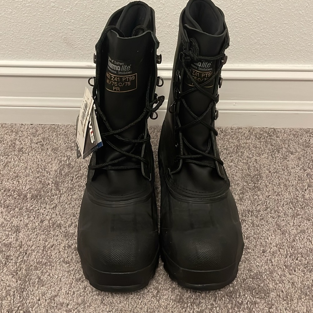 Servus Men’s Thermolite Black Rubber Steel Shank Waterproof Insulated Boots US 9